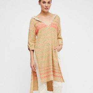 FREE PEOPLE Berkley Hooded Tunic Multi Small NWT